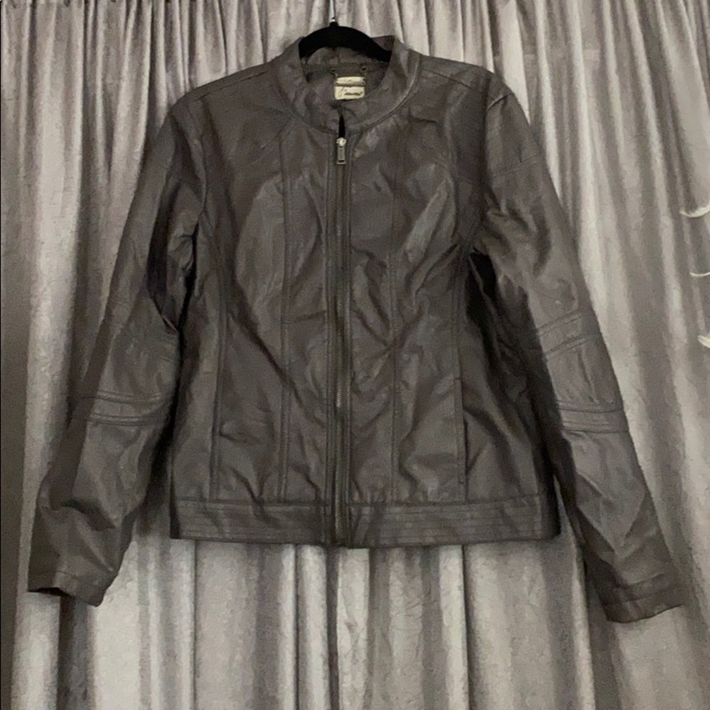 Jou jou faux leather jacket